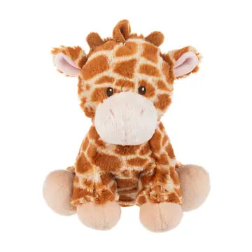 Plush giraffe with a wobbly head