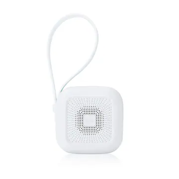 Portable white sound machine with a strap